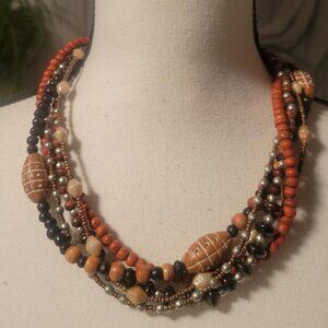 Vintage Bohemian Style Multi-Strand Statement Necklace